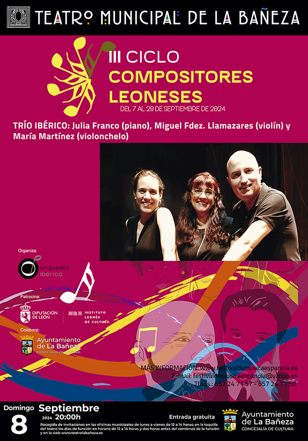 ciclo compositores leoneses tcktTeatro Municipal La Bañeza